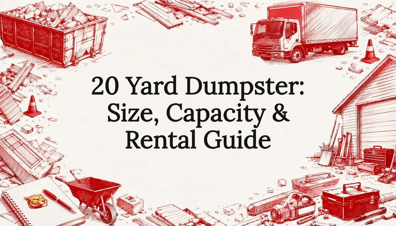 20 Yard Dumpster: Size, Capacity & Rental Guide